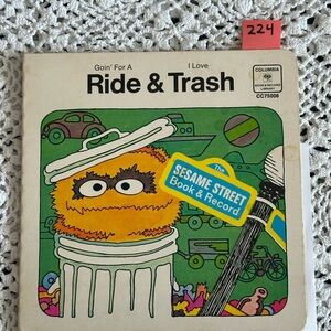 Sesame Street Ride & Trash Book and Record